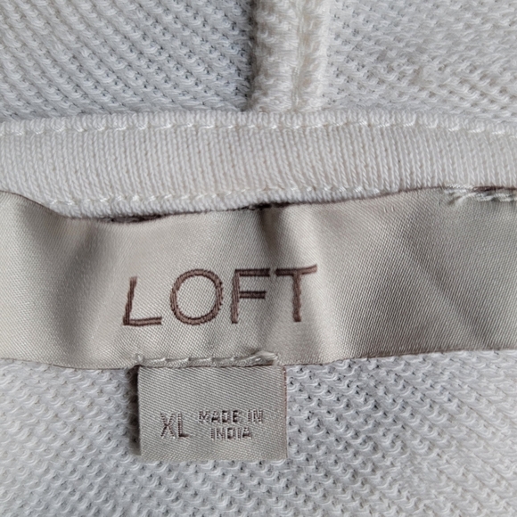 Loewe Beige Logo Leather Patch Cotton Hooded, Long Sleeve Sweatsh - Picture 3 of 4